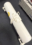 Mixed Lot Bachmann Santa Fe Cylindrical Hpper, Bachmann Wabash Hopper and Cargill Tank Car N Scale  Used Excellent No Box
