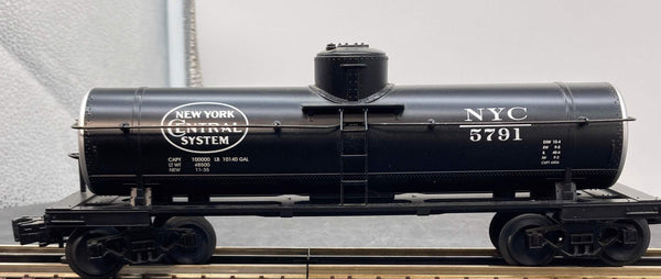 MTH Railking 30-7310 New York Central Tank Car Car No. 5791 O SCALE Used Excellent