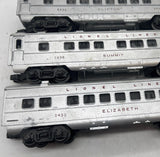 Lionel Postwar 2432 2435 2436 Set of 3 Passenger Cars O SCALE Used No Box as is