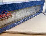 Atlas 3001197-1 California Zephyr D&RGW Streamlined 6-5 Sleeper Car Silver Gull 3 RL O Scale NEW