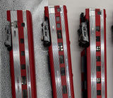 K-Line Texas Special 18" aluminum passenger cars (Set of 6 )  O SCALE Used Excellent No Box