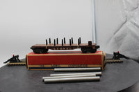 Lionel Postwar 6511 Pipe Car O SCALE Used Damaged Box as is