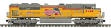 MTH Premier 20-20519-1 Union Pacific UP SD70ACe Diesel Engine with Proto-Sound 3.0 (Hi-Rail Wheels) Union Pacific (Flag) O Scale Like New