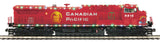 MTH 20-21161-1, 20-92237 Canadian Pacific CP Holiday Train Diesel Engine w/Proto-Sound 3.0 and 4-Car Set 50' Dbl. Door Plugged Boxcar (Set of 1 engine, 4 cars) Lighted O Scale Limited Edition Like New