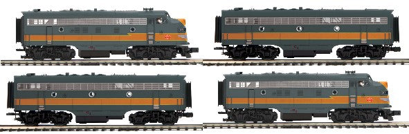 MTH Premier 20-21455-1 Milwaukee Road F-3 A Unit Diesel Engine sold with 20-21455-3 B Non Powered Engine, 20-21456-3 Non Powered B Engine, and  20-21456-4 Non Powered A Engine O Scale Limited