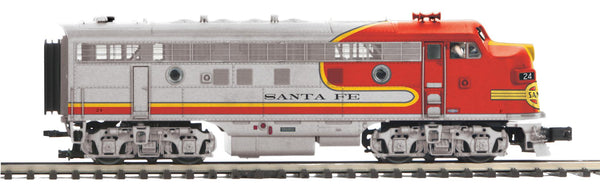 MTH Premier 20-21587-1 Santa Fe F-3 A Unit Diesel Engine in Warbonnet - Plated with Proto-Sound 3.0. O SCALE NEW