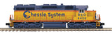 MTH Premier 20-21754-1 Chessie SD-35 Diesel Engine w/Proto-Sound 3.0 (Hi-Rail Wheels) - O SCALE NEW