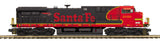MTH Premier 20-21765-1 Santa Fe AC4400cw Diesel Engine - Black Bonnet #2026 With Proto-Sound 3.0 . O SCALE NEW