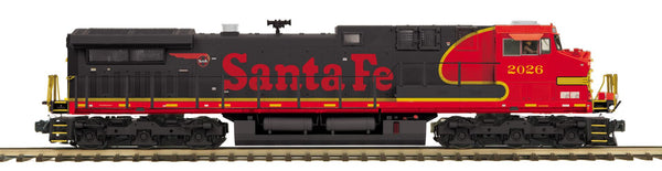 MTH Premier 20-21765-1 Santa Fe AC4400cw Diesel Engine - Black Bonnet #2026 With Proto-Sound 3.0 . O SCALE NEW
