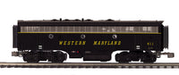 MTH Premier 20-21804-1 Western Maryland F-7 A Unit Diesel Engine w/Proto-Sound 3.0 (Hi-Rail Wheels) #64 with 20-21804-3 F-7 B-Unit Diesel (Non-Powered) #411 and 20-21804-4 F-7 A Unit Non-Powered #57 Limited NEW