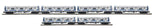 MTH 20-21942-1 Metropolitan Transportation Authority Subway Set R9 with 20-21942-3 Add on O Scale limited NEW