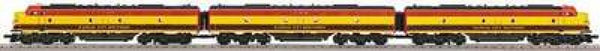 MTH Premier 20-2207-1 Kansas City Southern E-8 ABA Diesel Engine Set - KCS. Cab 26 & 28 With ProtoSound, BCR. O SCALE Like New