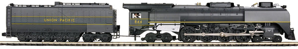 MTH Premier 20-3532-1 Union Pacific UP FEF 4-8-4 Northern Steam Engine - TT Gray w/Yellow Stripes With Proto-Sound 3.0 O SCALE Like New