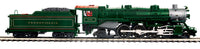 MTH Premier 20-3818-1 Pennsylvania 4-6-2 USRA Heavy Pacific Steam Engine in Brunswick Green w/Gold Striped Drivers. O SCALE NEW