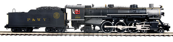MTH Premier 20-3822-1 Pittsburgh & West Virginia P&WV 4-6-2 Ps-4 Steam Engine w/Proto-Sound 3.0 - Cab No. 202