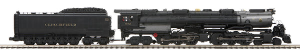 MTH Premier 20-3890-1 Clinchfield 4-6-6-4 Challenger Steam Engine in Clinchfield (Coal Tender) Cab No. 672 with Proto-Sound 3.0. O SCALE NEW