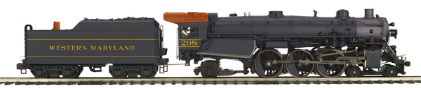 MTH Premier 20-3933-1 Western Maryland 4-6-2 P47 Baldwin Pacific Steam Engine w/Proto-Sound 3.0 #208. O SCALE LIMITED NEW