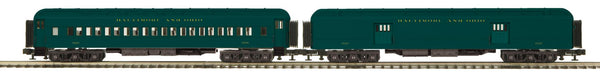 MTH Premier 20-44046 Baltimore & Ohio Premier 2-Car 70' Madison Baggage/Coach Passenger Set  O Scale  NEW