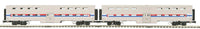 MTH Premier 20-61023 Amtrak Premier 2-Car Scale Bi-Level Passenger Set O Scale  NEW