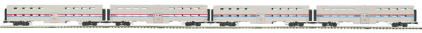 MTH Premier 20-61024 Amtrak 4-Car Scale Bi-Level Passenger Set. O SCALE NEW