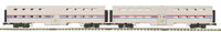 MTH Premier 20-61025 Amtrak  Premier 2-Car Scale Bi-Level Passenger Set O Scale NEW