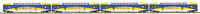MTH Premier 20-61049 Northstar Metro Transit 4-Car Bombardier Passenger Set & 20-61050 Bombardier 2 Passenger Cars