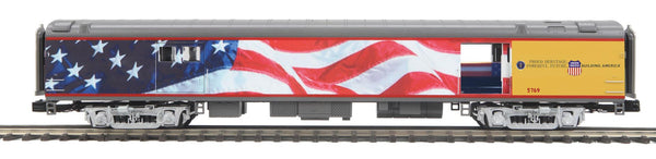 MTH Premier 20-64089 Union Pacific Premier 70' Streamlined Baggage Car Smooth Sided-- President Bush Funeral Train O SCALE NEW