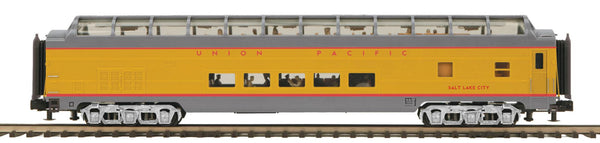 MTH Premier 20-64093 Union Pacific Premier 70' Streamlined Full Length Vista Dome Passenger Car Smooth Sided Houston Star 4141 O SCALE NEW
