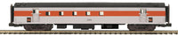 MTH Premier 20-64114 New Haven 70' Streamlined RPO Passenger Car (Ribbed Sided) O SCALE. NEW