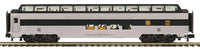 MTH Premier 20-64201 New Haven 70' Streamlined Full Length Vista Dome Passenger Car Ribbed Sided O Scale NEW