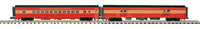 MTH Premier 20-64240 Southern Pacific 2-Car 70 Streamlined Baggage/Coach Passenger Set #6644/#2387. O SCALE NEW