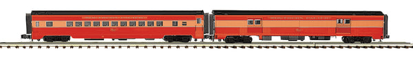 MTH Premier 20-64240 Southern Pacific 2-Car 70 Streamlined Baggage/Coach Passenger Set #6644/#2387. O SCALE NEW