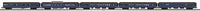 MTH Premier 20-65245 Norfolk & Western N&W 5-Car 70' Streamlined Passenger Set (Smooth Sided) Banner Blue O SCALE Used Excellent