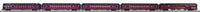 MTH Premier 20-6527 Lehigh Valley 5-Car 70' Streamlined Passenger Set Ribbed Sided O SCALE NEW