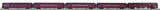MTH Premier 20-6527 Lehigh Valley 5-Car 70' Streamlined Passenger Set Ribbed Sided O SCALE NEW