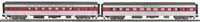 MTH Premier 20-66008 New Haven 2-Car 70' ABS Slpr/Diner Passenger Set Smooth NH Sleeper - Beaver Tail Point Diner - Lewis Morris O Scale NEW