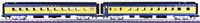 MTH 20-6518, 20-6618 Alaska Passenger and Sleeper/Diner Car Set Nos. 100, 201, 202, 501, 503, 173, 208 (Set of 7) O Scale NEW