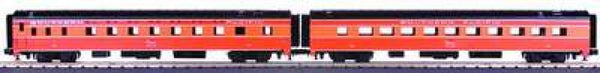 MTH Premier 20-6623 Southern Pacific Daylight  70' Sleeper/Diner 2-Car Set - Slpr-Mount Hood 600, Lake Pepin 156. O SCALE NEW