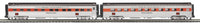 MTH Premier 20-66269 New Haven 2-Car 70' Streamlined Slpr/Diner Passenger Set (Ribbed Sided) O SCALE NEW