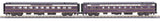 MTH Premier 20-6671 Atlantic Coast Line 2-Car 70' ABS Slpr/Diner Passenger Set - Smooth - ACL SLPR "Dillon County" DINER "Talladega" O SCALE Like New