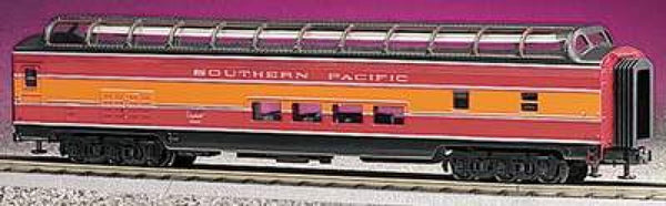 MTH Premier 20-6719 Southern Pacific 70' ABS Full Length Vista Dome Passenger Car - SP Daylight O SCALE Like New