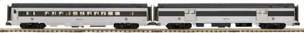 MTH Premier 20-69197 New Haven O Scale Premier 2-Car 70' Streamlined Baggage/Coach Passenger Set Ribbed Sided NEW