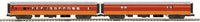 MTH Premier 20-69284 Milwaukee Road O Scale Premier 2-Car 70' Streamlined Baggage/Coach Passenger Set (Smooth Sided) NEW