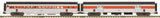 MTH Premier 20-69299 New Haven O Scale Premier 2-Car 70' Streamlined Baggage/Coach Passenger Set in Ribbed Sided. NEW