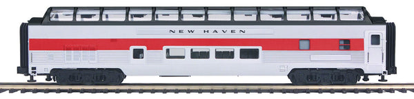 MTH Premier 20-80005C New Haven O Scale Premier 70' Streamlined Full Length Vista Dome Passenger Car (Smooth Sided) NEW