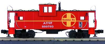 MTH Premier 20-9105L Santa Fe Extented Vision Caboose Car No. 999539. O SCALE Like New