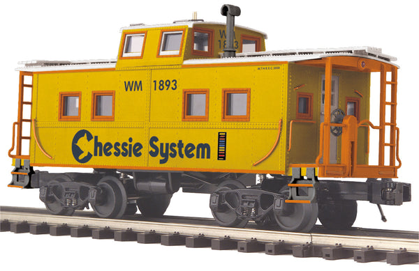 MTH Premier 20-91263 Chessie Steel Caboose - Center Cupola # O SCALE NEW