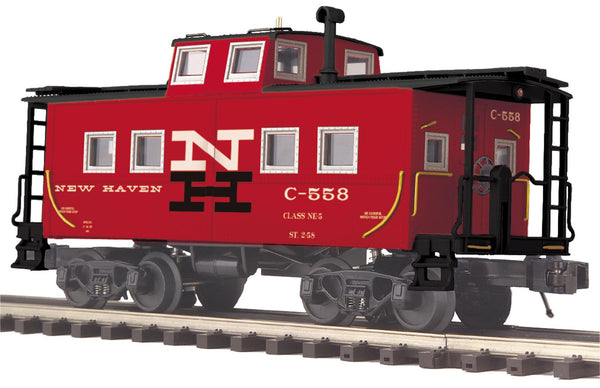 MTH Premier 20-91576 New Haven NH Steel Caboose - Center Cupola O Scale NEW Damaged Box