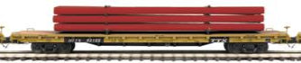 MTH Premier 20-92142C TTX 60 Flat Car w/Pipe Load #93155 O Scale NEW