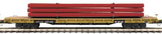MTH Premier 20-92142D TTX 60' Flat Car w/Pipe #93156 O Scale NEW